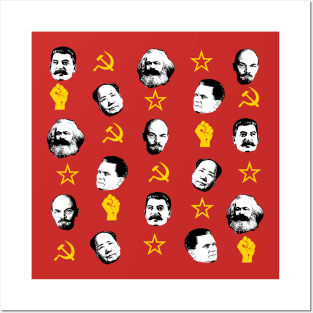 Communist Lider Pattern Posters and Art